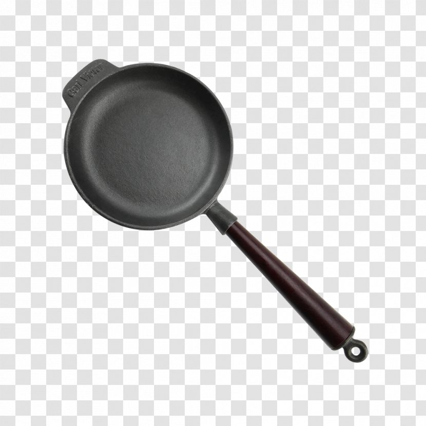 Frying Pan Cast Iron Cast-iron Cookware Polytetrafluoroethylene Non-stick Surface - Kitchen Transparent PNG