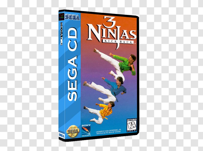 3 Ninjas Kick Back Sega CD Hook Super Nintendo Entertainment System Mega Drive - Old Box Transparent PNG