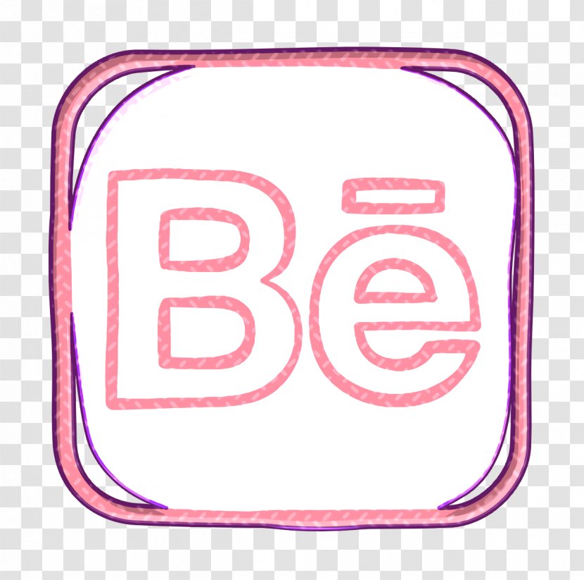 Behance Icon Communication Media - Magenta Logo Transparent PNG