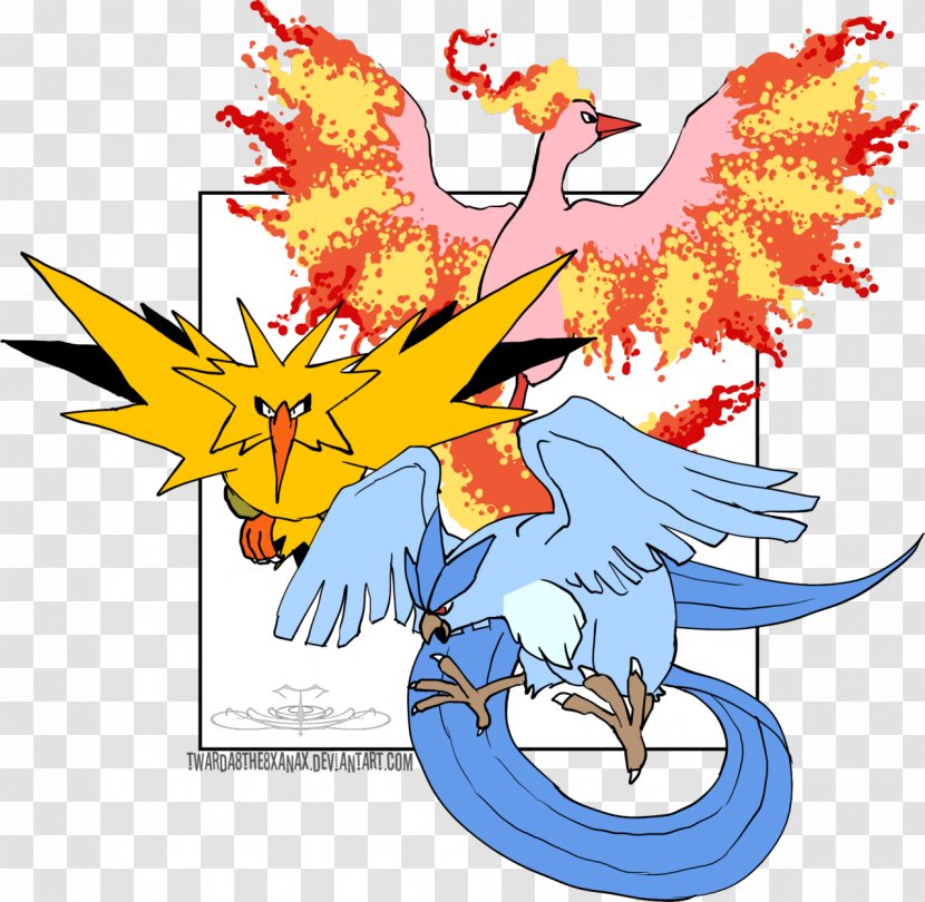 Pokémon X And Y Zapdos Articuno Moltres - Pokemon - Art Transparent PNG