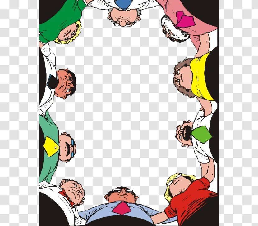 Men And Women In A Circle - Fictional Character - Comics Transparent PNG