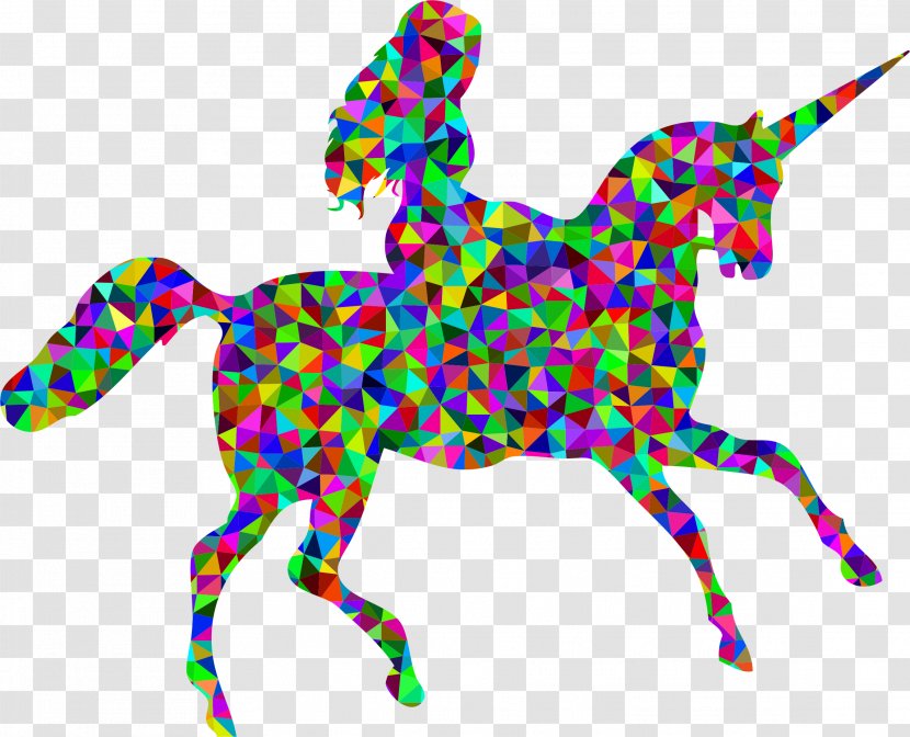 Horse Silhouette Unicorn Clip Art - Like Mammal - Riding Transparent PNG
