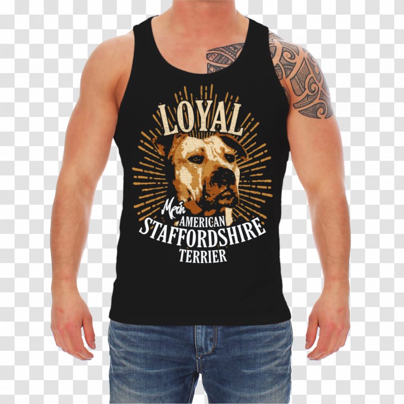 T-shirt Top Clothing Sleeveless Shirt Sweater - Jacket - American Staffordshire Terrier Transparent PNG