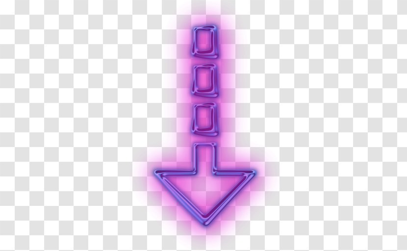 Smile Arrow Symbol - Arah - Neon Icon Transparent PNG