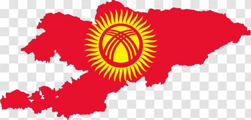 Flag Of Kyrgyzstan Map National - Thumbtack Transparent PNG