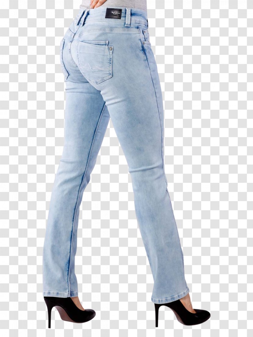 Pepe Jeans Denim Slim-fit Pants Blue - Waist Transparent PNG