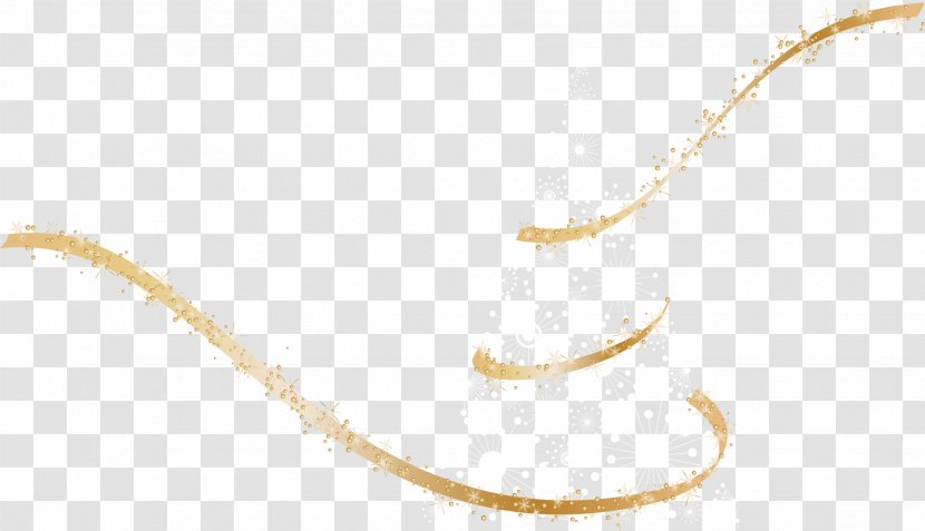 Vector Painted Gold Ribbons - White - Product Design Transparent PNG