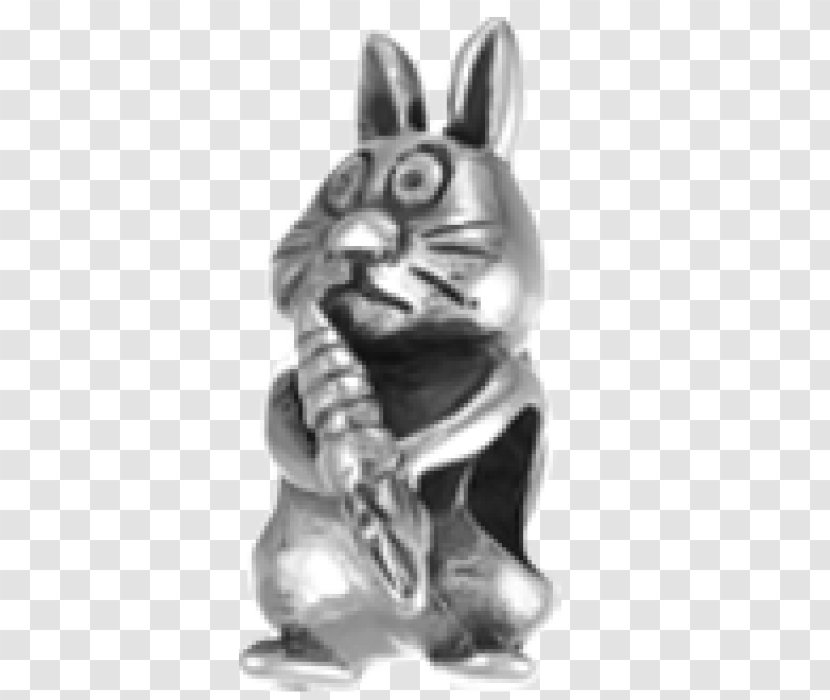 Hare Dog Snout Canidae Figurine - Black And White Transparent PNG