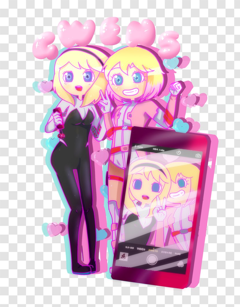 Gwen Stacy Gwenpool Spider-Verse Marvel Comics Barbie - Art Transparent PNG