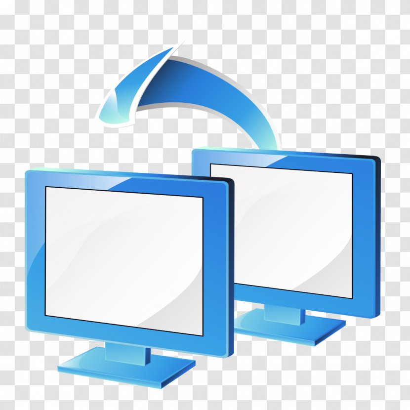 Computer Monitor Text Flat Panel Display Icon - Multimedia - Two Monitors Transparent PNG