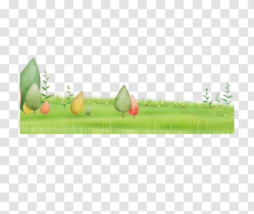 Green Lawn Tree - Material - Grass Trees Transparent PNG