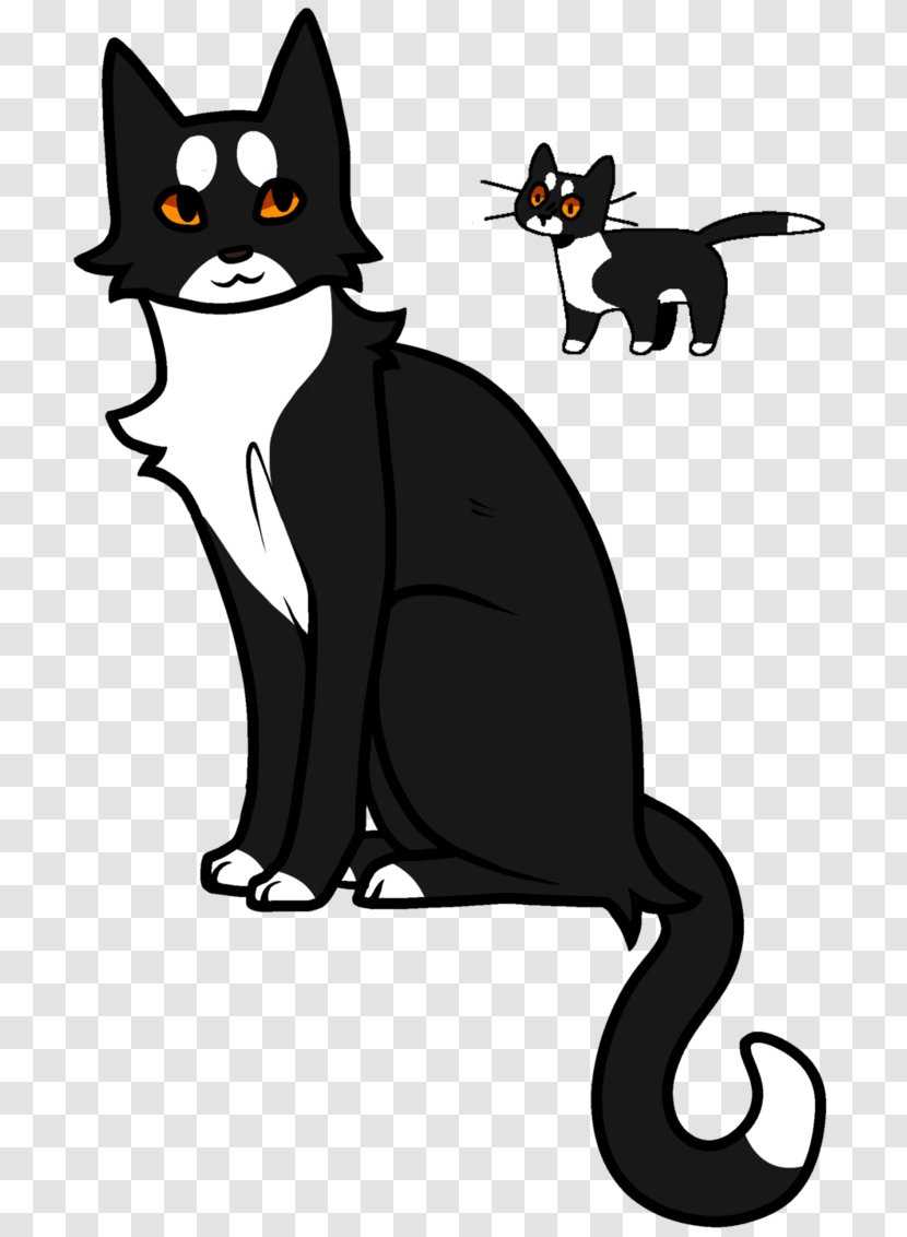 Whiskers Domestic Short-haired Cat Paw Clip Art - Black And White Transparent PNG