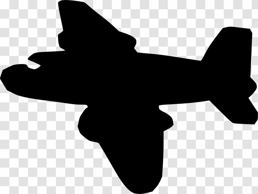 Airplane Silhouette Drawing Clip Art - Hand Transparent PNG