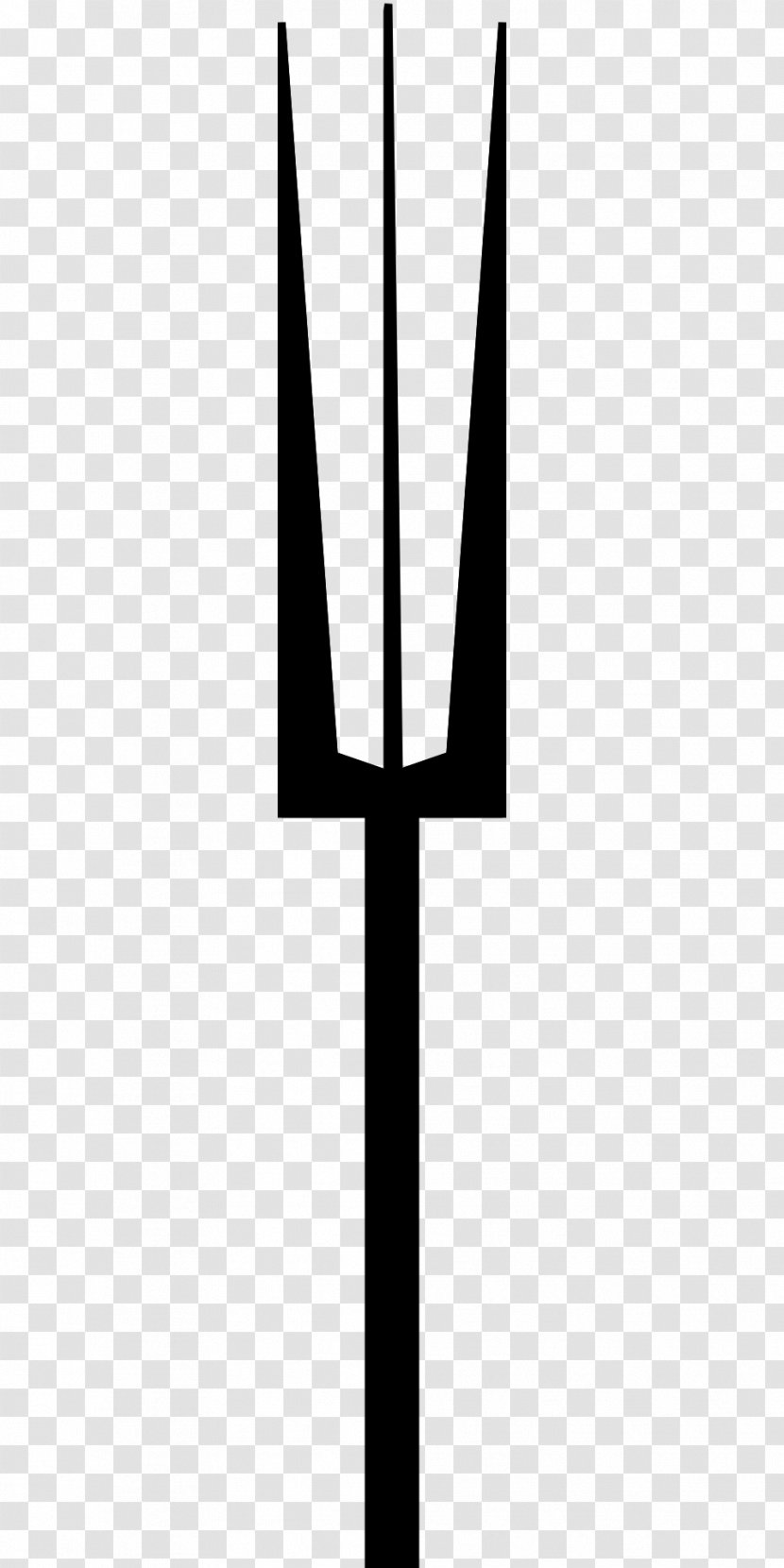 Black And White Pattern - Fork Transparent PNG