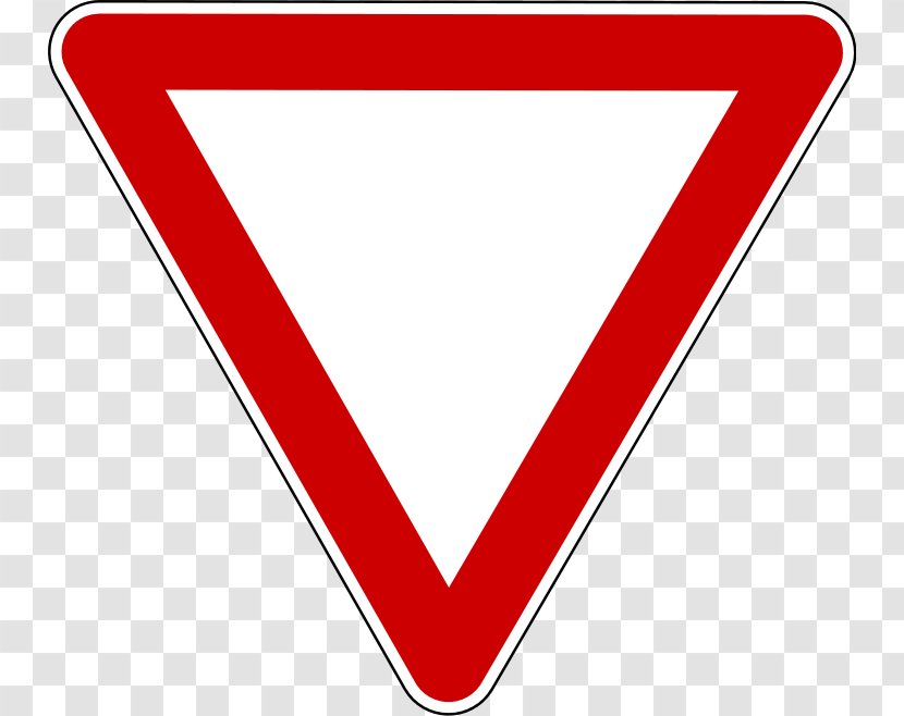 Priority Signs To The Right Traffic Sign Yield - Road Transparent PNG