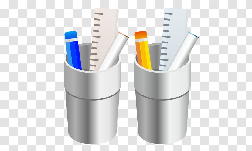 Pencil Case Cartoon - Brush Pot Transparent PNG