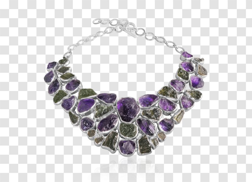 Amethyst Necklace Gemstone Jewellery Moldavite Transparent PNG