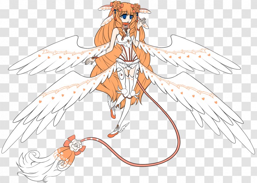 Line Art Fairy Costume Design Insect - Flower Transparent PNG