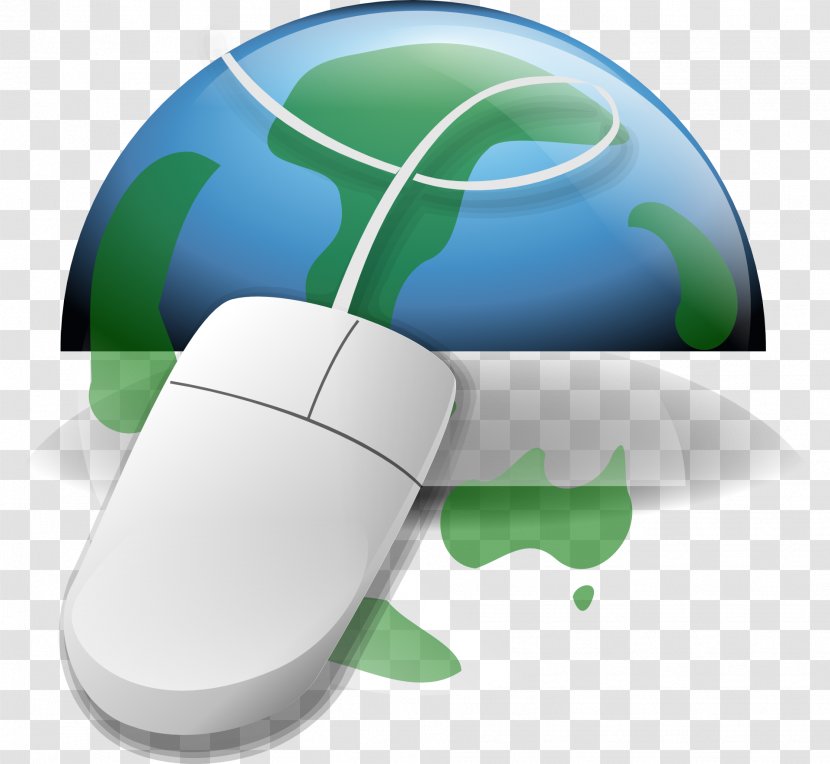 World Wide Web Computer Hacker Clip Art - Accessory - Blue Earth Mouse Transparent PNG