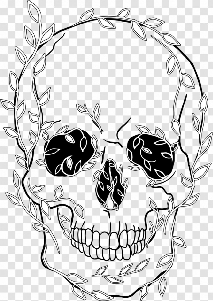 T-shirt Skull Drawing Clip Art Transparent PNG