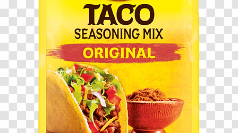 Taco Old El Paso Spice Mix Seasoning Mexican Cuisine - Salt Transparent PNG