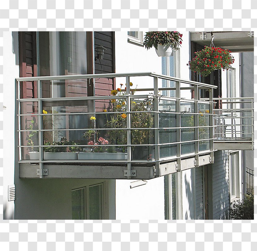 Guard Rail Balcony Weland Aluminium AB Glass - Anodizing - Dekor Transparent PNG