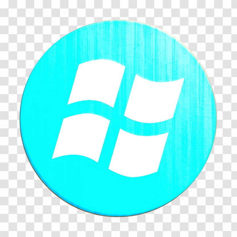 Microsoft Icon Windows - Blue - Text Logo Transparent PNG