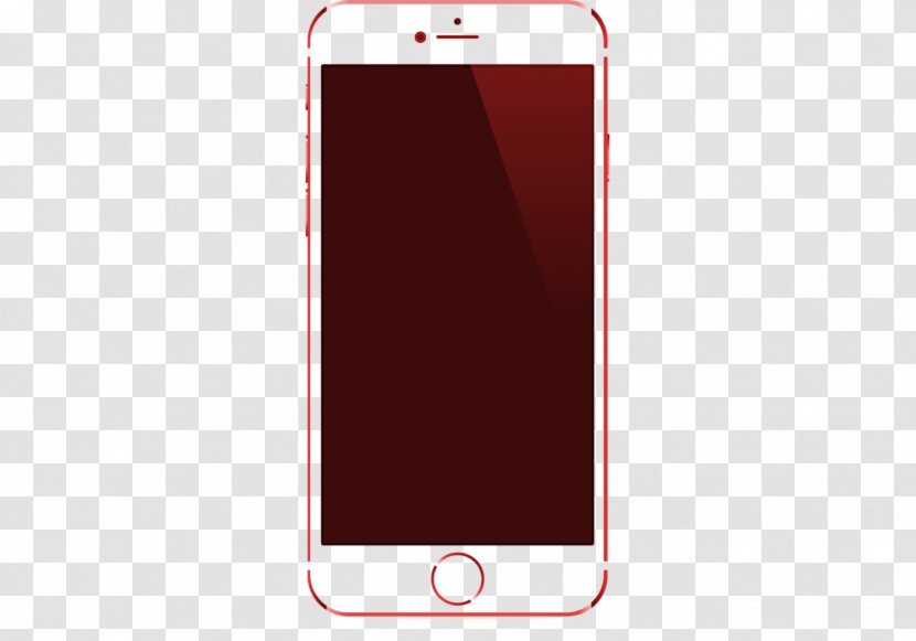 Mobile Phones Portable Communications Device Feature Phone Smartphone Telephone - Red - Iphone Apple Transparent PNG