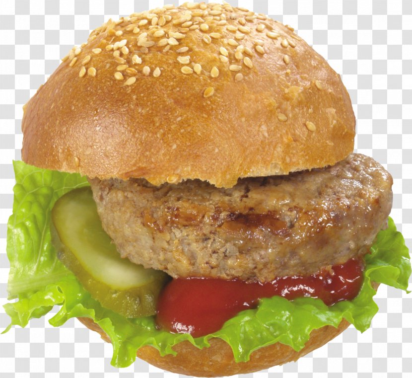 Hamburger Fast Food Cheeseburger Breakfast Sandwich Buffalo Burger - Cuisine Of The United States - Hot Dog Transparent PNG