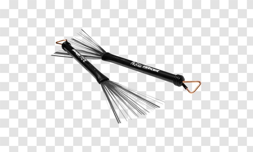 Wire Brush Wincent Drumsticks AB Drum Stick - Sertão Transparent PNG