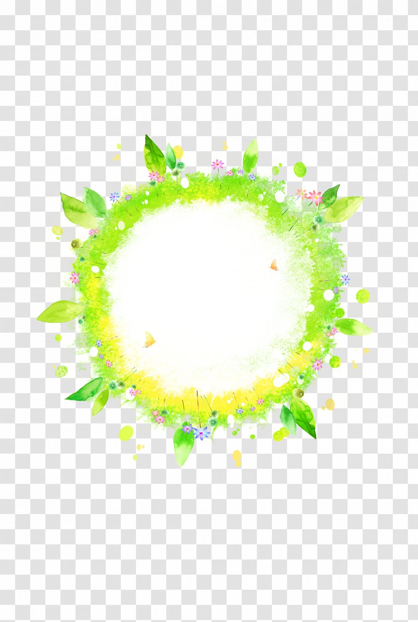 Circle Flower Green - Color Transparent PNG