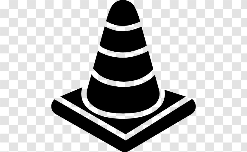 Traffic Cone Bollard Clip Art - Welding - Black And White Transparent PNG