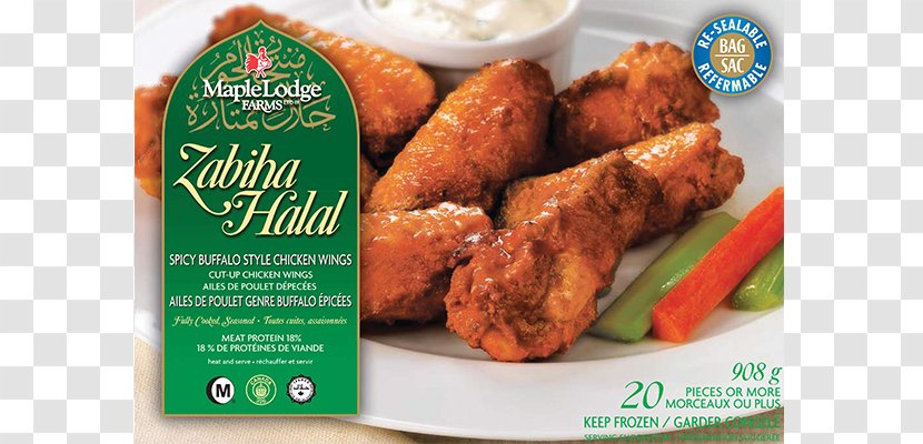 Chicken Nugget Buffalo Wing Halal Fried - Meat - Bison Transparent PNG