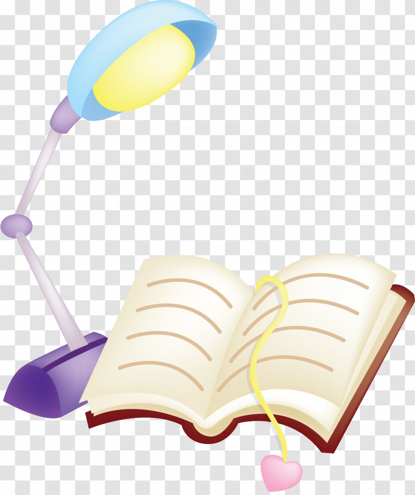 Learning Information Lamp - Cartoon Book Transparent PNG