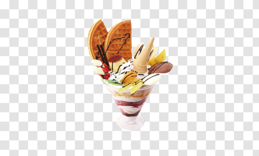 Ice Cream Sundae Parfait Frozen Yogurt - Dessert - Picture Transparent PNG