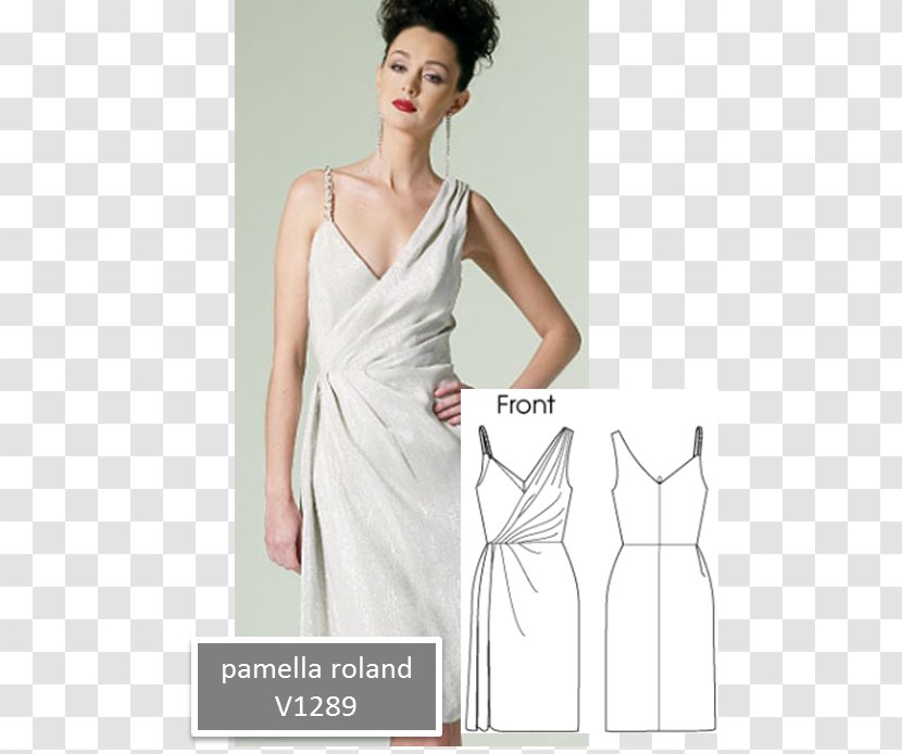 Wedding Dress Party Pattern - Frame - Sewing Patterns Transparent PNG