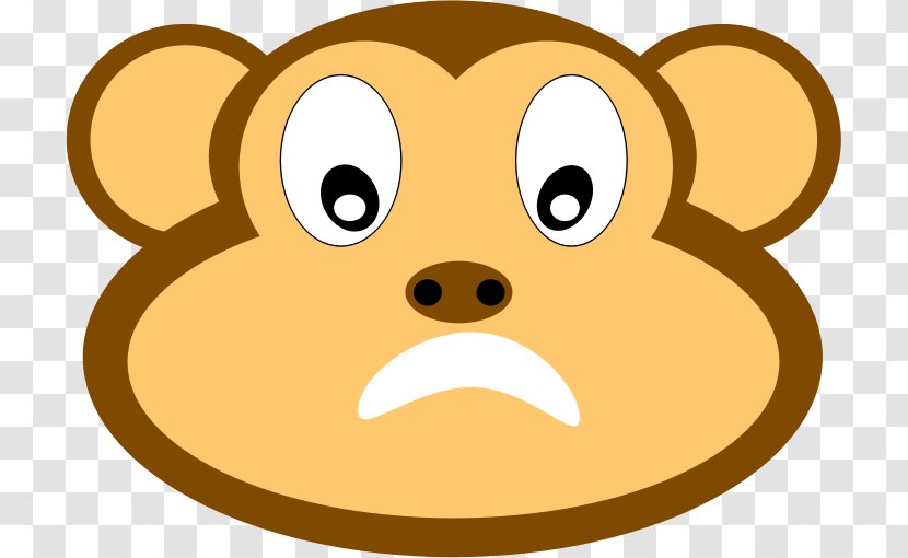 Snout Whiskers Nose Mammal Cartoon - Animal - Monkey Clipart Transparent PNG