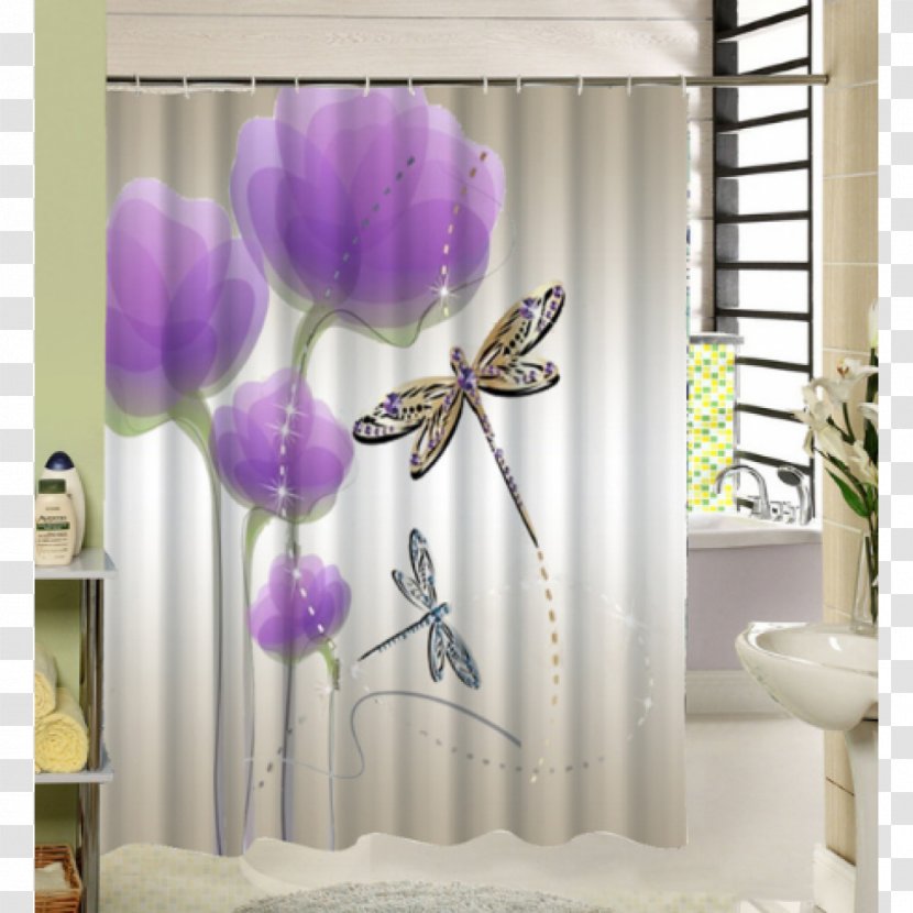 Curtain Douchegordijn Shower Bathroom Textile - Waters Plashing Transparent PNG