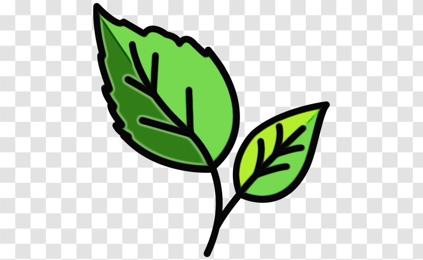 Leaf Green Plant Flower Logo - Stem Transparent PNG