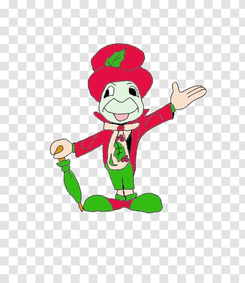 Christmas Cartoon Clip Art - Character - Jiminy Cricket Transparent PNG