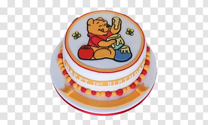 Birthday Cake Layer Winnie-the-Pooh Torte Ganache - Winnie The Pooh Transparent PNG