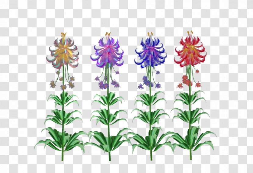 Cut Flowers Plant Final Fantasy III Floral Design - Lavender - 3d Three Dimensional Flower Transparent PNG