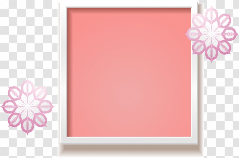 Pink Icon - Text - Small Frame Transparent PNG