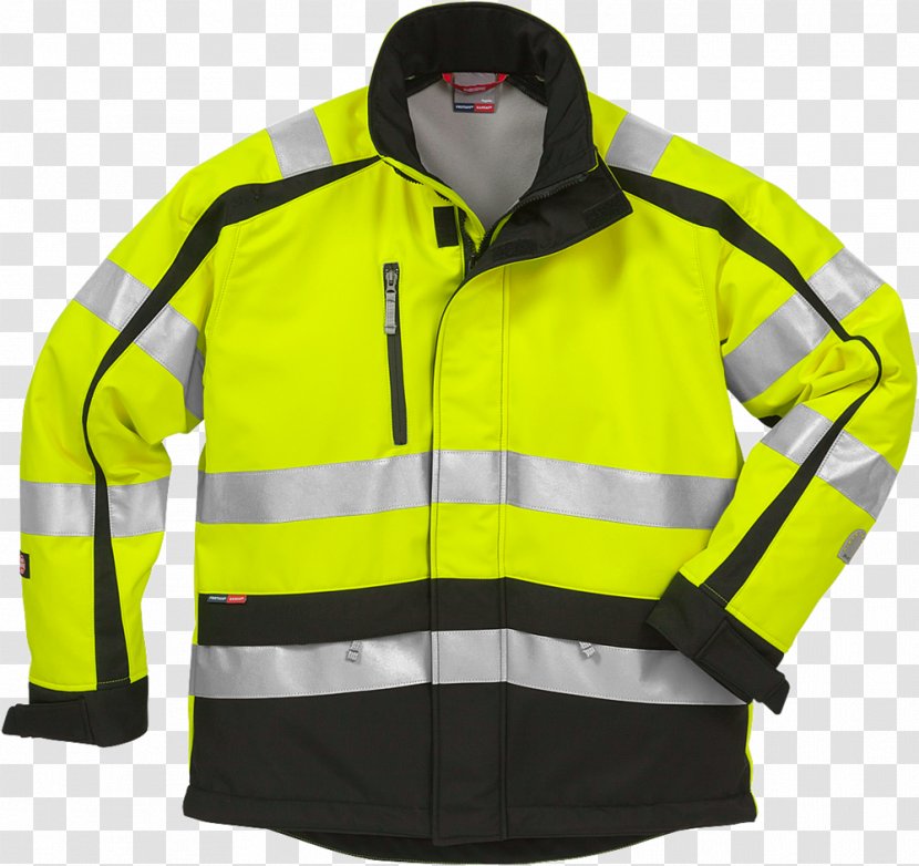 Jacket Raincoat Clothing Personal Protective Equipment - Outerwear - Vis Identification System Transparent PNG
