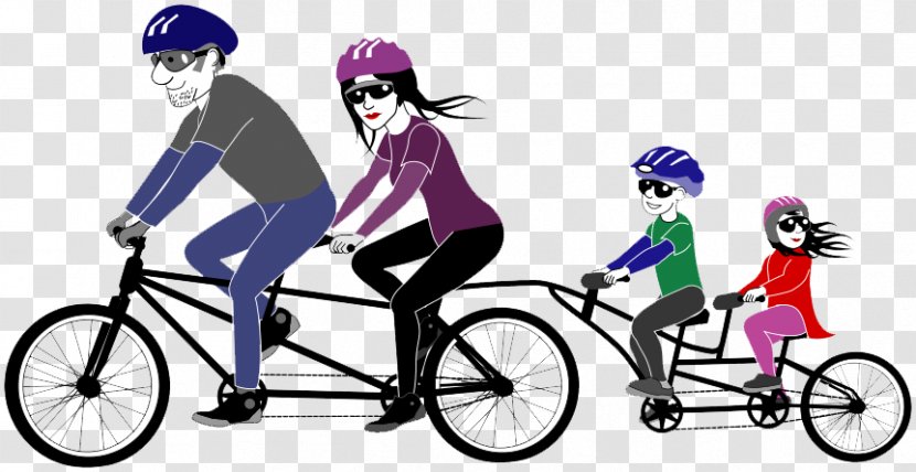 Tandem Bicycle Cycling Clip Art - Safety Transparent PNG