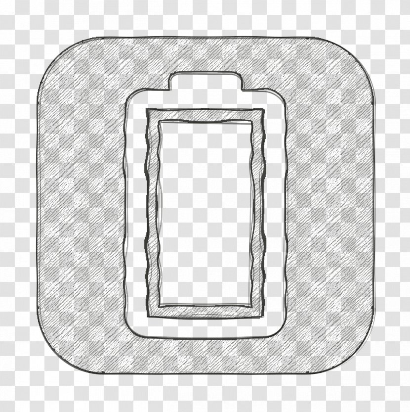 Batery Icon Charge Electronics - Full - Metal Silver Transparent PNG