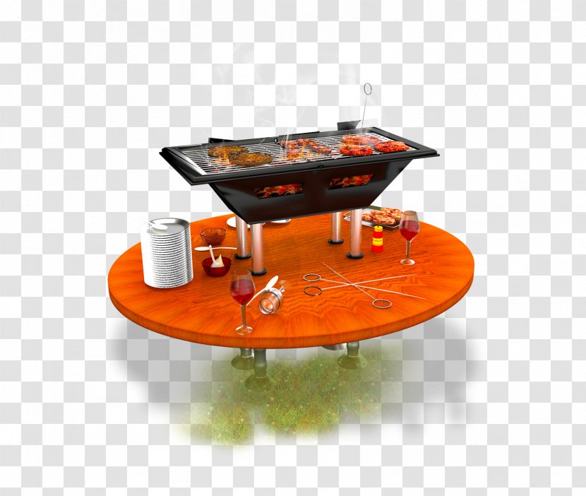 Barbecue Grill Table Churrasco - Sausage - The On Transparent PNG