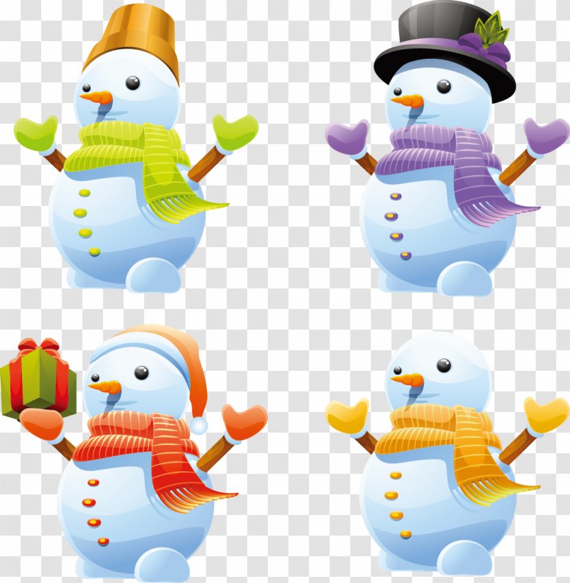 Snowman Euclidean Vector Clip Art - Vexel Transparent PNG