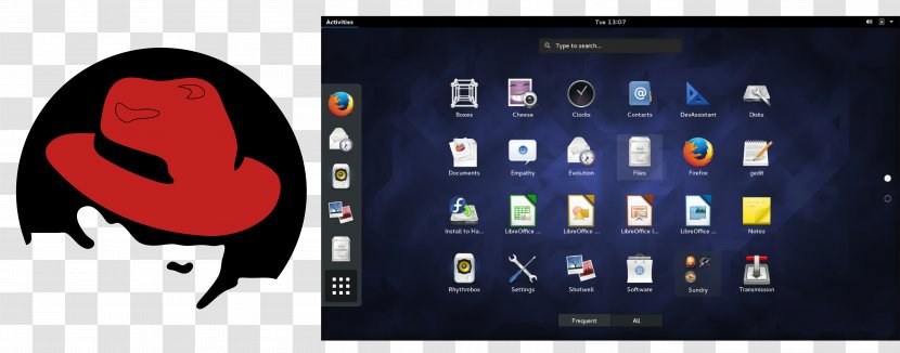 Red Hat Linux Mint Distribution Fedora - Gadget Transparent PNG