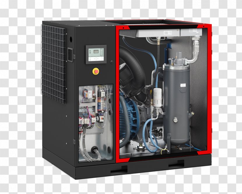 Rotary-screw Compressor Atlas Copco Electric Generator - Industry - Screw Transparent PNG